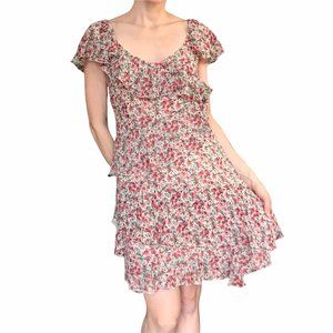 Paul Smith ruffled tiered floral silk dress